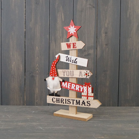 Standing 'We Wish You A Merry Christmas'  (32cm)