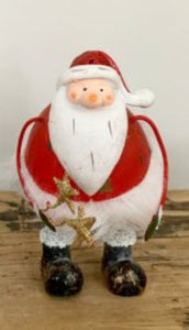 Rustic Quirky Metal Character (available in Santa or Snowman) 19cm