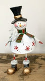 Rustic Quirky Metal Character (available in Santa or Snowman) 19cm