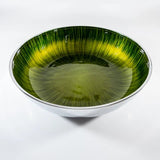 Brushed Green Fruit/Salad Bowl 25cm