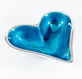 Aqua Extra Small Heart Dish 10cm