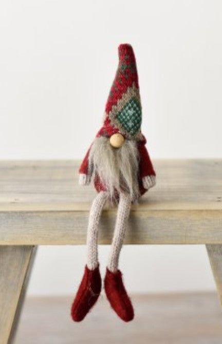 Sitting Fluffy Gonk with dangly legs 19cm