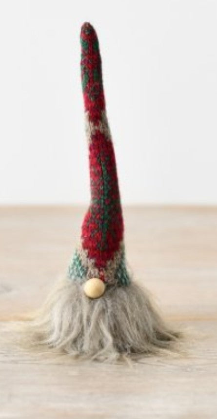 Sitting Fluffy Gonk with tall hat 16cm