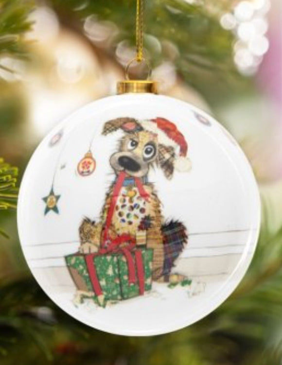 Christmas Mutt Bauble - 8cm