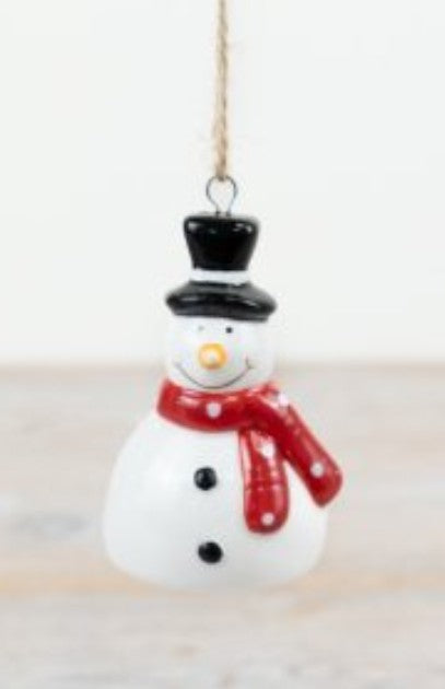 Small Ceramic Snowman - 7.5cm