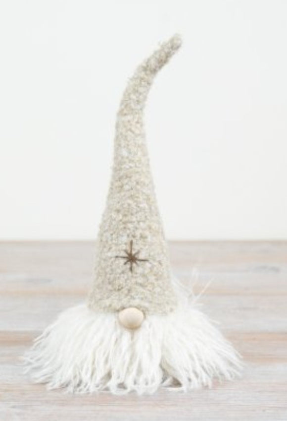 Beige Hat Gonk with Fluffy Beard 22cm