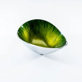 Brushed Green Small Oval Bowl