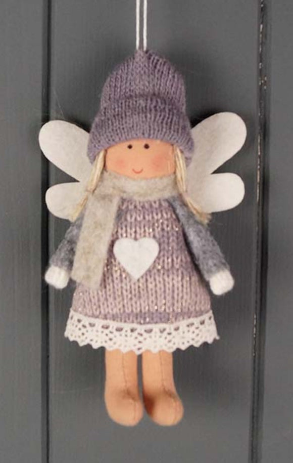 Grey Hanging Angel (11cm)