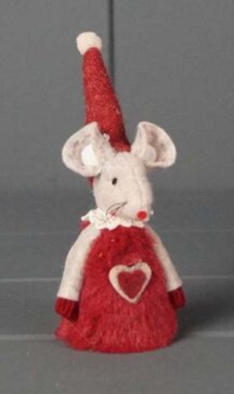 Red Fabric Mouse - 8cm