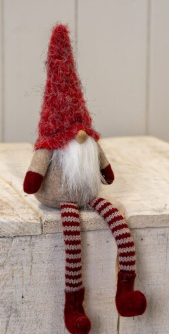 Dangly Legged Beige/Red Sitting Gonk 26cm