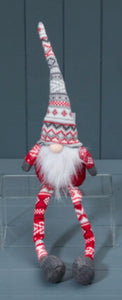 Dangly Legged Grey/Red Sitting Gonk 55cm