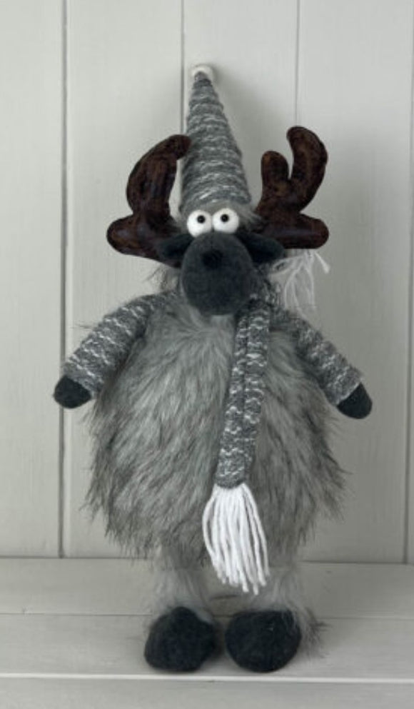 Wobbly Standing Fabric Reindeer (39cm)