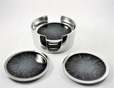 Brushed Black Coaster Set (Set of 6)