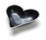 Brushed Black Small Heart Dish